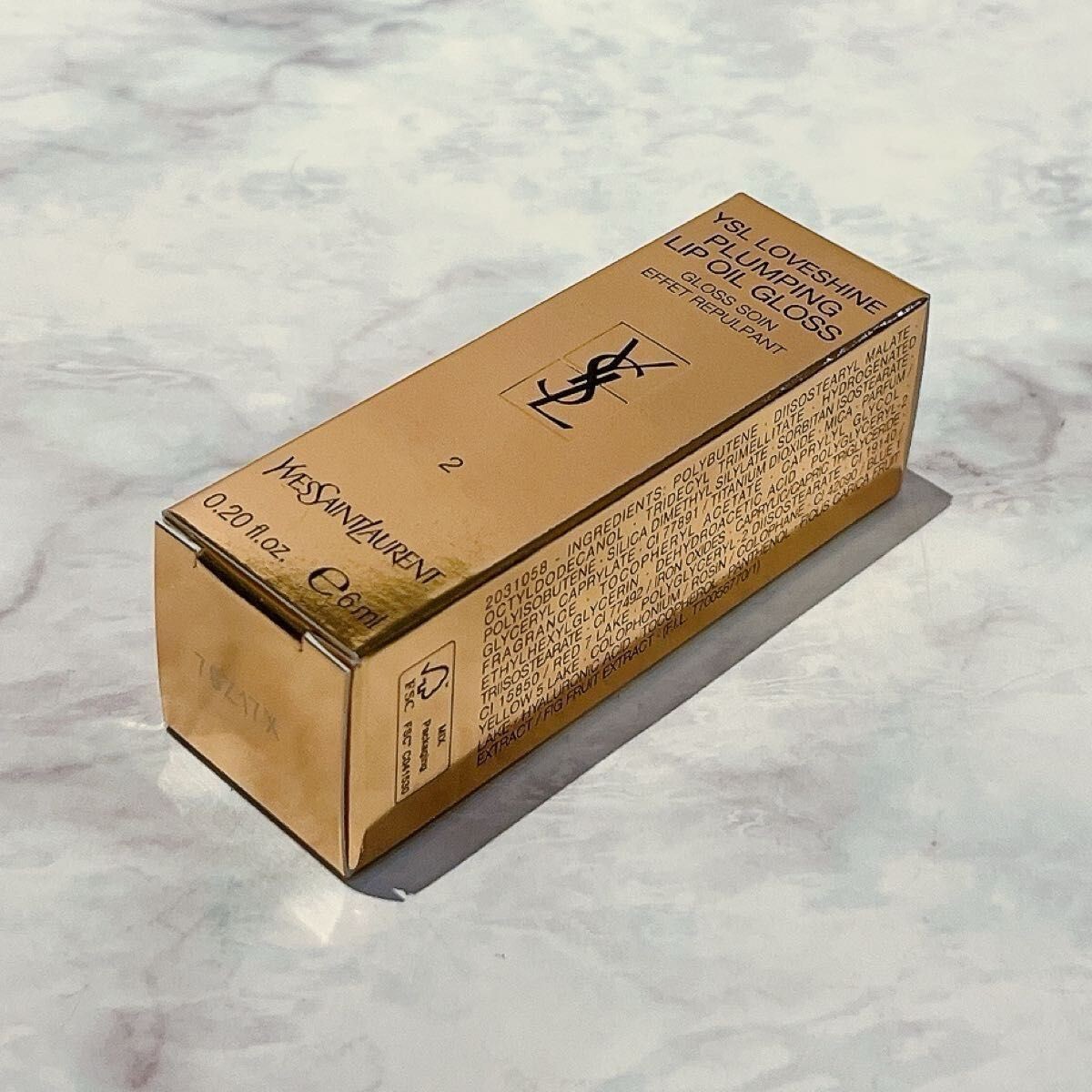 YSL loveshine plumping lip oil gloss 02 Lucky Moonstone limited