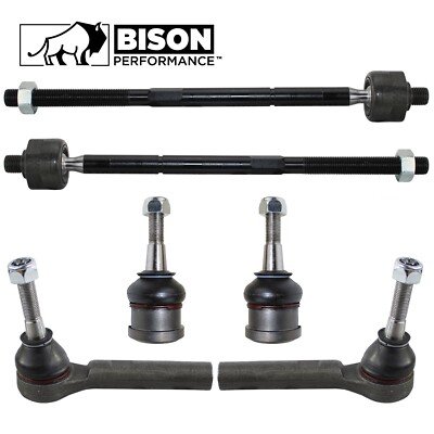 Bison Performance 6pc Front Tie Rod End Lower Ball Joint Kit For Dodge Chrysler