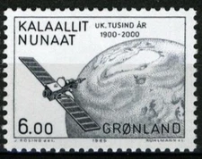 Greenland #Mi158 MNH 1985 Colonization Millennial Communication Satellite [157]
