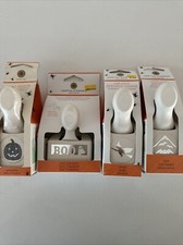 Martha Stewart Large Halloween Flying Witch Bats Pumpkin Boo Paper Punch Lot NIP