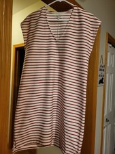 Womens Madewell Red Striped Dress Size Small