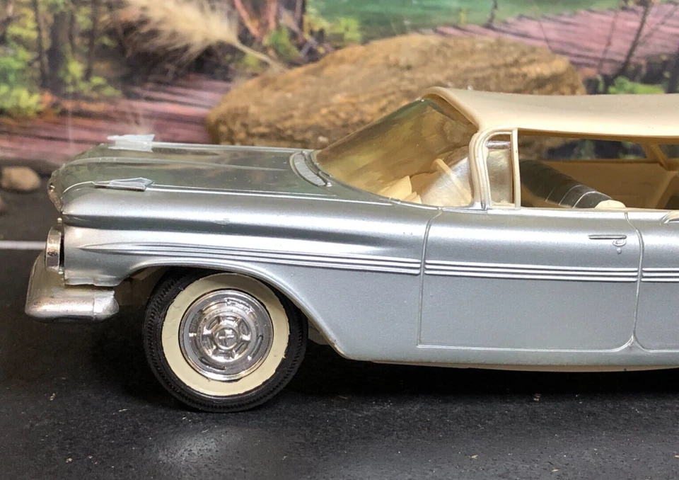 Unbranded SILVER 1959 CHEVROLET CHEVY IMPALA 4-Door Promo Car No Box AS-IS - Image 3 of 4