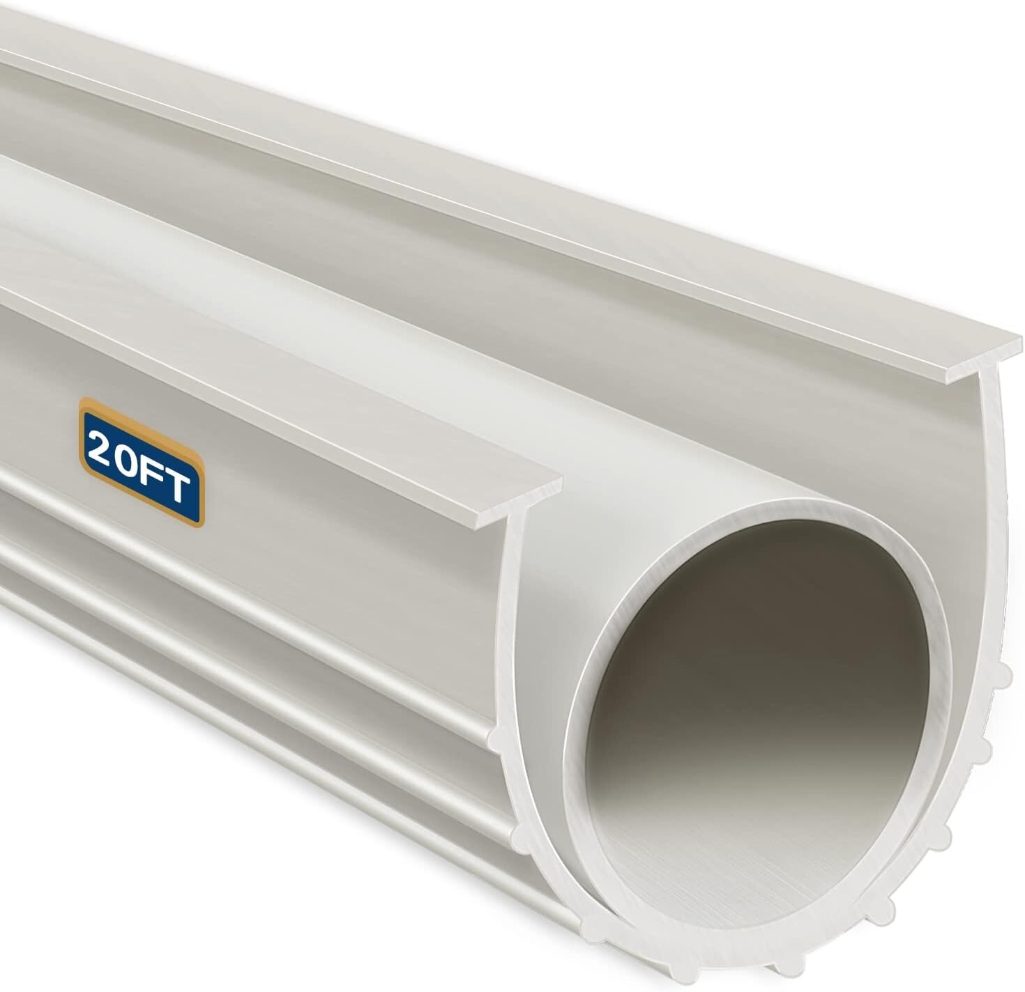 Flexible 20ft Garage Door Seal Weather Stripping – Easy Install, Insulating Kit