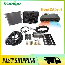 12V Electric Heat&Cool Universal Underdash Air Conditioner DC Auto Car A/C Kit