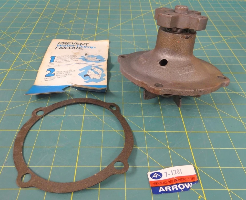 Bomba de agua Arrow 7-1281 - Remanufacturada 72 - 74 CHRYSLER DODGE TRUCK PLYMOUTH Foto 2 de 4