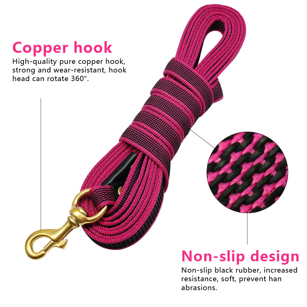 Long Dog Tracking Leash Non-Slip Nylon Training Le... – Vicedeal - Foto 11