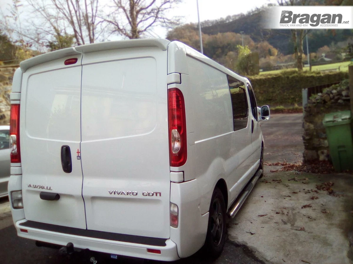 Rear Roof Spoiler To Fit Opel Vauxhall Vivaro 2002 2014 Barn Twin Door Vans