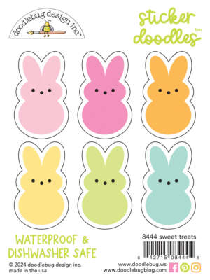 Sweet Treats Waterproof Easter Peeps Stickers