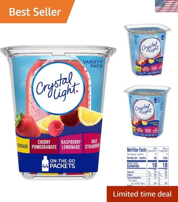 Sugar-Free On-The-Go Powdered Drink Mix Variety Pack - 44 Count of Flavors