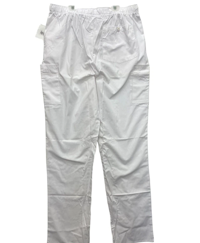 Pantalón Médico Cherokee Hombre Big Originals Carga, Blanco, Grande Alto Foto 2 de 4