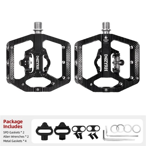 MTB Bicycle Cycling Non-Slip Pedals Aluminum Alloy Flat Platform Waterproof - Picture 25 of 33