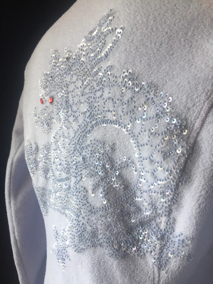 Glitzer Pailletten JSX JET SET Gr. 2- Ski-&Freizeit Fleece Flieder, Neuw. Zust. - Bild 4 von 4