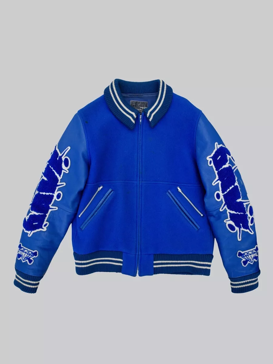 Undercover 01-02 A/W D.A.V.F Stadium Jacket Blue - Size M