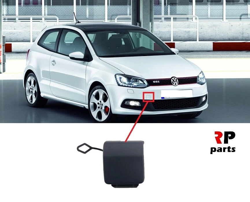 VW Polo Gti / Gt Véritable Neuf Avant Remorquage Eye Housse Peint Pour  2009-2013