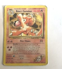 Carta Pokémon BLAINE'S CHARMELEON PRIMA EDIZIONE-Set base31/132OTTIME CONDIZIONI