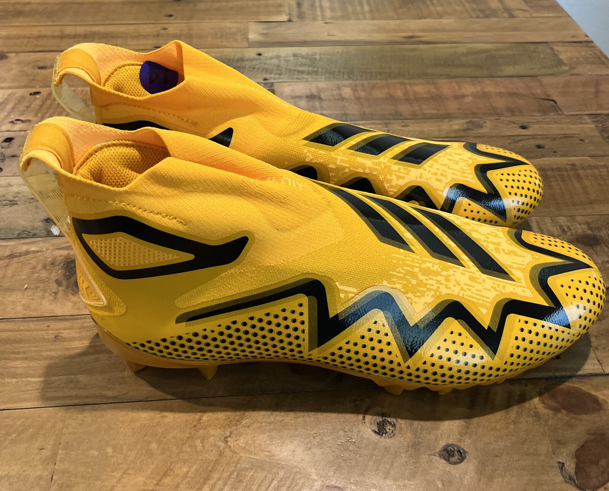 Adidas Primeknit Freak Ultra 22 Yellow Football Cleats GZ0469 Size 11 NEW Adidas Freak Ultra 22 Primeknit Yellow Black Football Cleats  main image 4