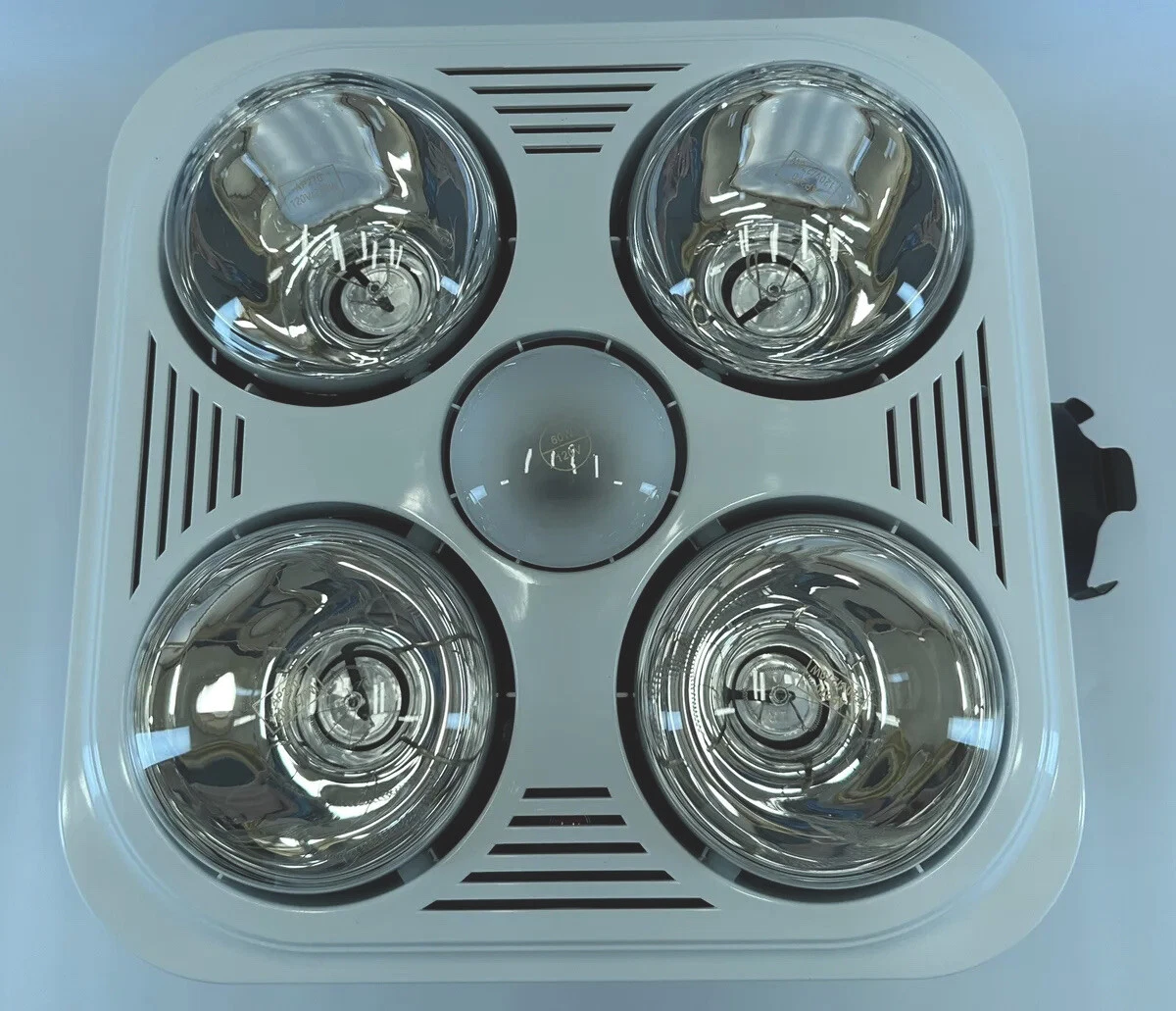 Aero Pure 90 CFM Bath Exhaust Fan With Four 270W Infrared Heat Bulbs A716R  W | eBay
