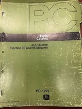 John Deere Parts Catalog Electric 90 & 96 Mowers #PC1279 