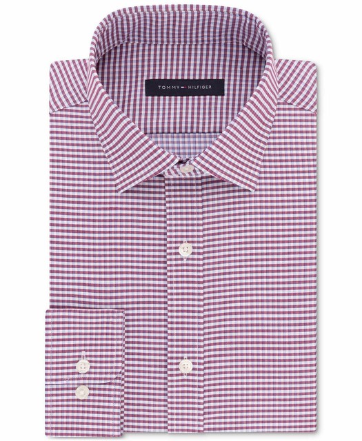 tommy hilfiger red check shirt