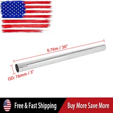 3" 76MM T304 Stainless Steel Straight DIY Custom Mandrel Exhaust Pipe Tube