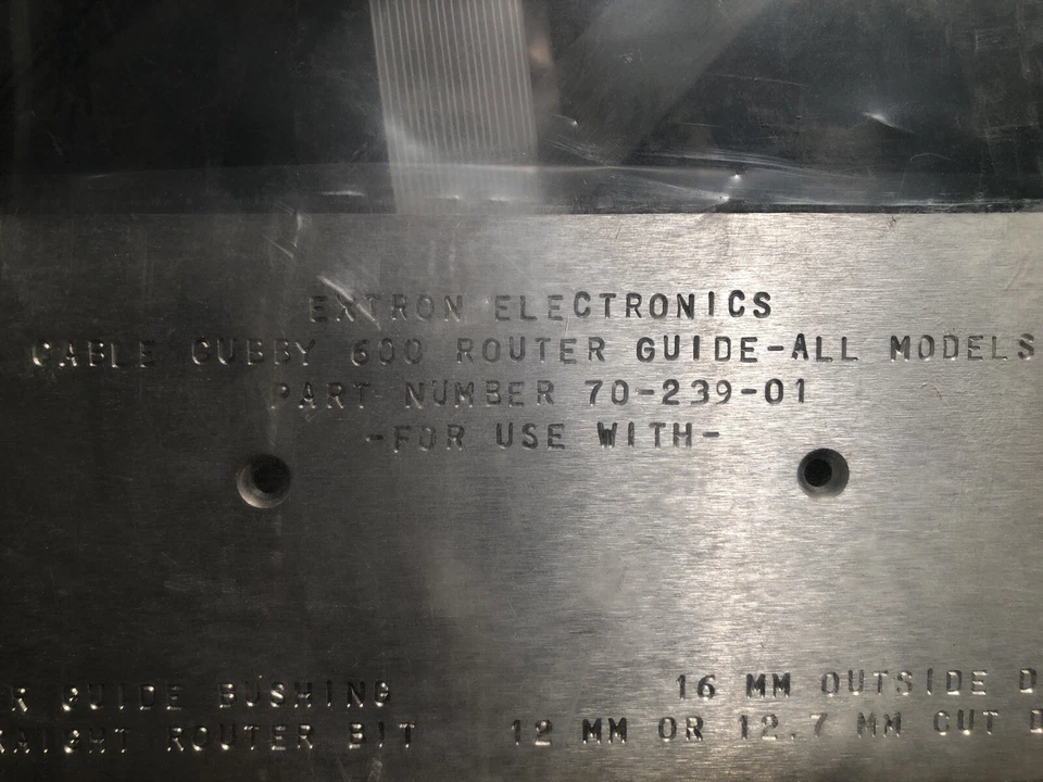 Extron Electronics KTS, CABLE CUBBY600 Router Guide 70-239-01 - Image 3 of 4
