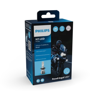 H7 Philips Ultinon Pro6000 BOOST LED  X1 für Motorrad +300%* - Bild 1 von 4