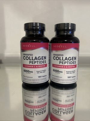 NeoCell Super 3G Collagen Vitamin C & Biotin 180 Tablets - 2 Pack