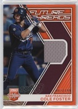 2023 Panini Elite Extra Edition Future Threads Orange /199 Cole Foster 1v1