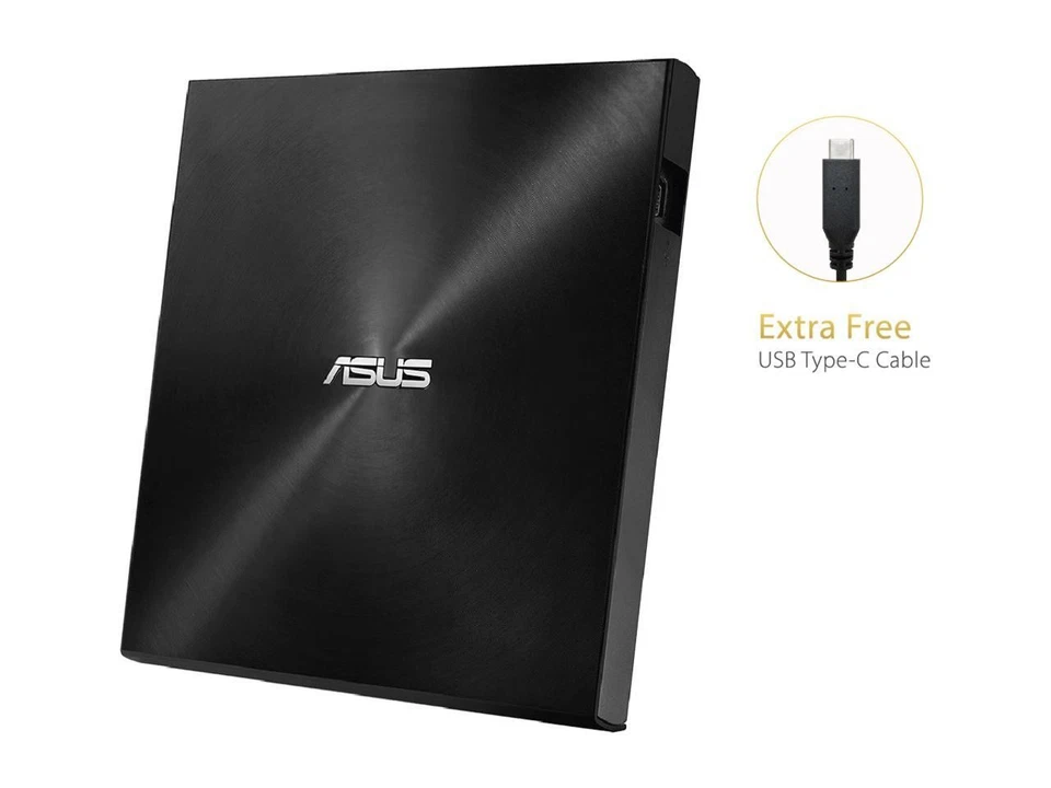 ASUS USB 2.0 External CD/DVD Drive Model SDRW-08U9M-U/BLK/G/A - Image 3 of 4