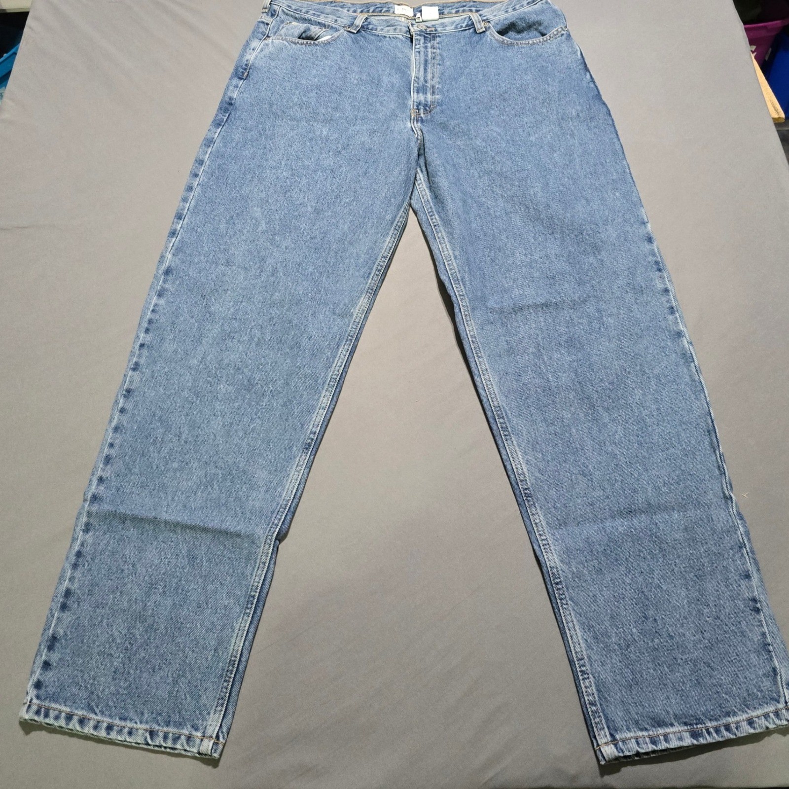 S 38x32 Blue Doublestone Relaxed Straight Vintage