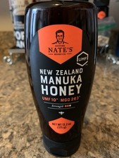 Nate's New Zealand Raw Manuka Honey UMF Certified 10 MGO 263 13.2 oz Squeeze