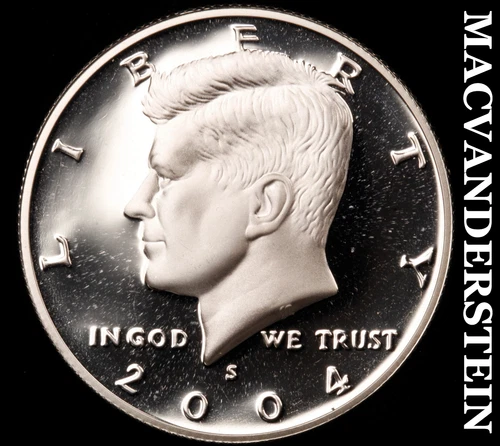 2004-S Silver Kennedy Half Dollar-Choice Gem Proof No Reserve #i2934