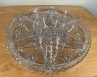 Vintage Anchor Hocking Early American Prescut EAPC Star Of David Lazy Susan 8 pc