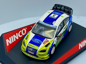 NINCO 50439 FORD FOCUS RS 2006 WRC 1/32 RALLY SLOT CAR NEW IN CASE