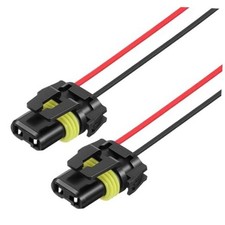 2PCS Headlight Wiring Harness 9005 9006 HB3 HB4 Headlight Connector Female