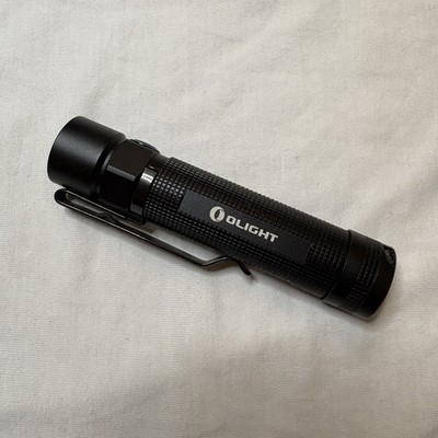 OLIGHT S2R Baton Black LED Flashlight Torch Light, Pocket Clip