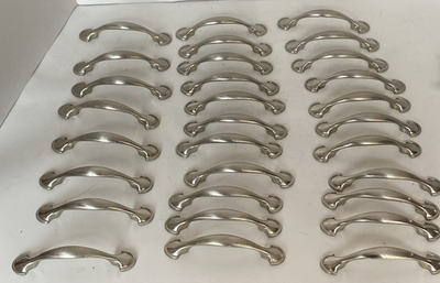 #ad #ad *30 Pack* Cabinet Hardware Satin Nickel Handle Pulls 3 inch hole to hole $39.00