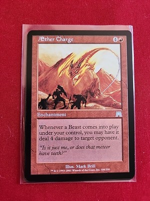 Aether Charge - Onslaught - MTG Magic - Uncommon - Red Enchantment 