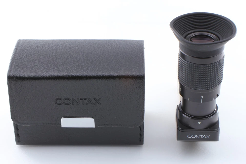 【Top MINT】 Contax Right angle Finder N Magnifier F-2N w/ Case From JAPAN - Image 3 of 4