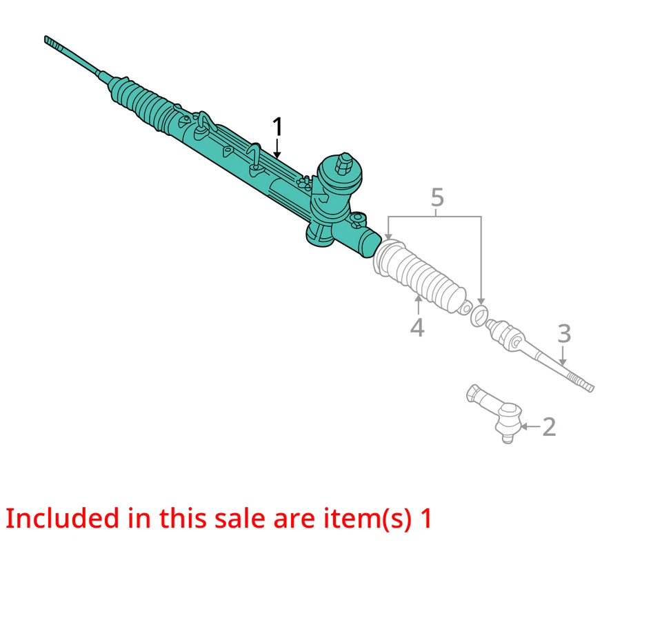 2002 Ford Escape Steering Gear Rack & Pinion OEM 108K Miles - LKQ433916899 - Image 4 of 4
