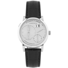 A. Lange & Sohne Lange 1 Platinum Silver Dial 38.5mm 191.025 Full Set