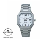 Casio Men's Analog Octagonal Dial Stainless Steel Band Watch MTP-B195D-7A