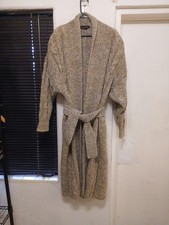 Vtg 90s I.B. Diffusion Sz M/L Wool/Mohair Blend Jacket Cable Knit Long Cardigan