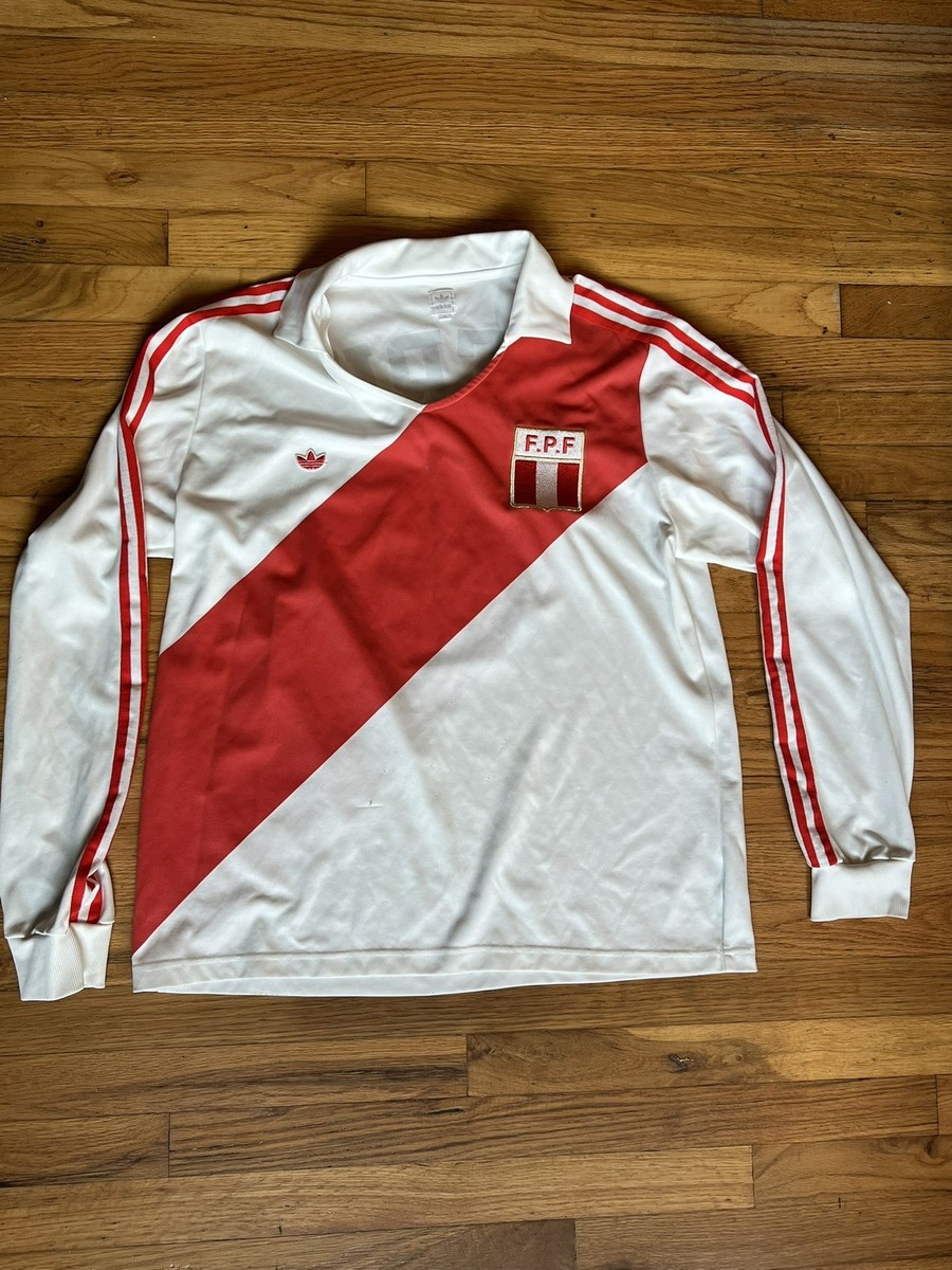 【新品未使用】adidas サッカー ペルー代表 1978年モデル ユニフォーム Adidas Peru 1978 Soccer Football Jersey Camiseta World Cup Long