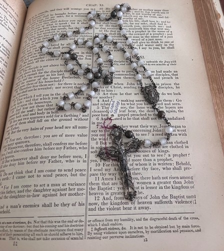 Creed Sterling Rosary, Vintage