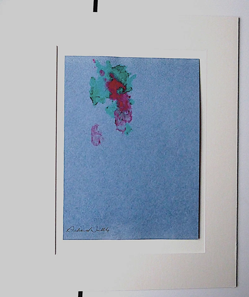 RICHARD TUTTLE - ORIGINAL AQUARELL - AUS: "CHAOS - DIE FORM" - HANDSIGNIERT