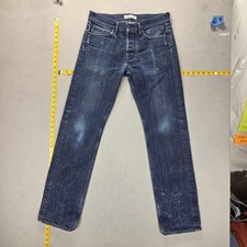 Stone Island Jeans Mens 30x34 Blue Type RE Slim Straight Button Fly