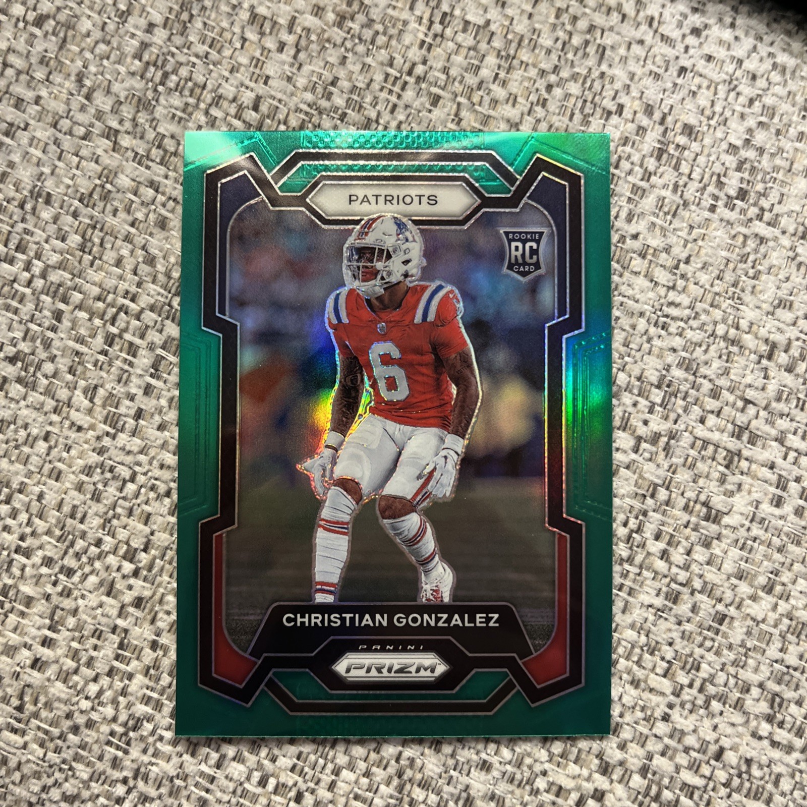 2023 Panini Prizm - Rookies Christian Gonzalez #369 Green Prizm (RC)