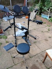 Session Pro DD505 Portable Digital Electronic Drum Kit w/ Stool, Module, Pedal