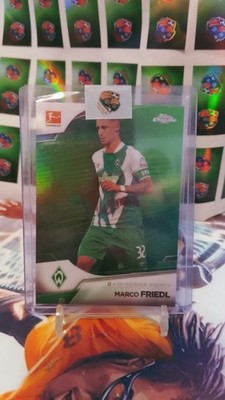 Marco Friedl /99 Green Topps Chrome Bundesliga Werder Bremen ÖFB Nationalteam Ös